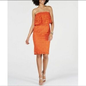 Thalia Sodi Strapless Lace Dress